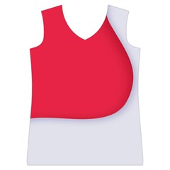 White Red Ripples Women s Basketball Tank Top from ArtsNow.com Front