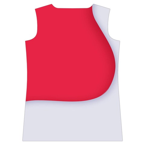 White Red Ripples Women s Basketball Tank Top from ArtsNow.com Back