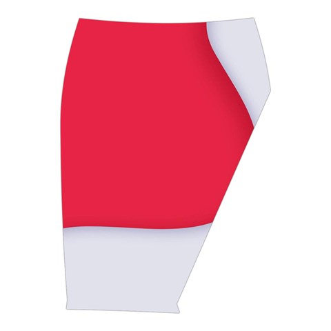 White Red Ripples Midi Wrap Pencil Skirt from ArtsNow.com  Front Right 