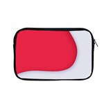 White Red Ripples Apple MacBook Pro 13  Zipper Case