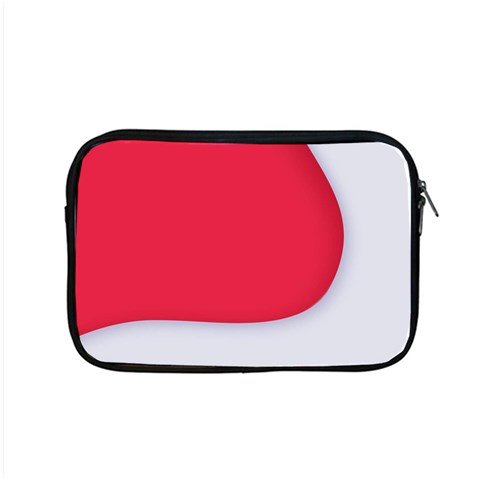 White Red Ripples Apple MacBook Pro 15  Zipper Case from ArtsNow.com Front