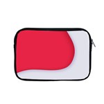 White Red Ripples Apple MacBook Pro 15  Zipper Case