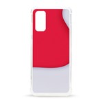 White Red Ripples Samsung Galaxy S20 6.2 Inch TPU UV Case