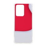 White Red Ripples Samsung Galaxy S20 Ultra 6.9 Inch TPU UV Case