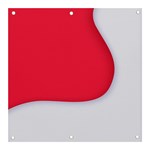 White Red Ripples Banner and Sign 3  x 3 