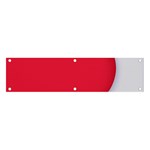 White Red Ripples Banner and Sign 4  x 1 