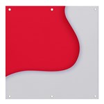 White Red Ripples Banner and Sign 4  x 4 