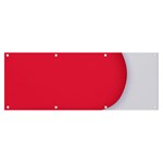 White Red Ripples Banner and Sign 8  x 3 