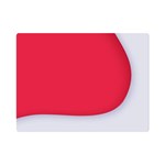 White Red Ripples Premium Plush Fleece Blanket (Mini)