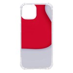 White Red Ripples iPhone 14 TPU UV Print Case