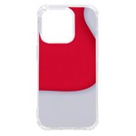 White Red Ripples iPhone 14 Pro TPU UV Print Case