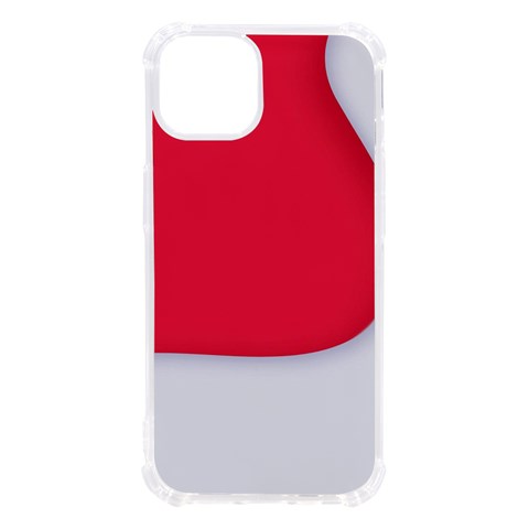 White Red Ripples iPhone 13 TPU UV Print Case from ArtsNow.com Front