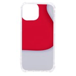 White Red Ripples iPhone 13 mini TPU UV Print Case