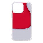 White Red Ripples iPhone 13 Pro TPU UV Print Case