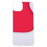 White Red Ripples iPhone 15 Pro TPU UV Print Case