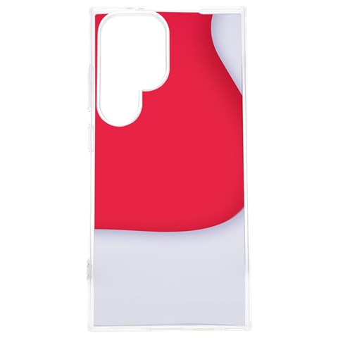 White Red Ripples Samsung Galaxy S24 Plus 6.7 Inch TPU UV Case from ArtsNow.com Front