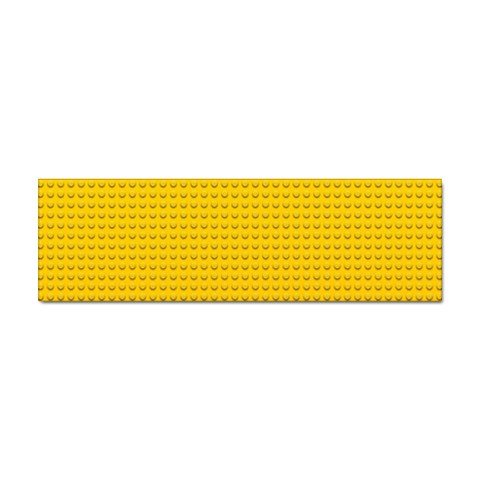 Yellow Lego Texture, Macro, Yellow Dots Background Sticker (Bumper) from ArtsNow.com Front