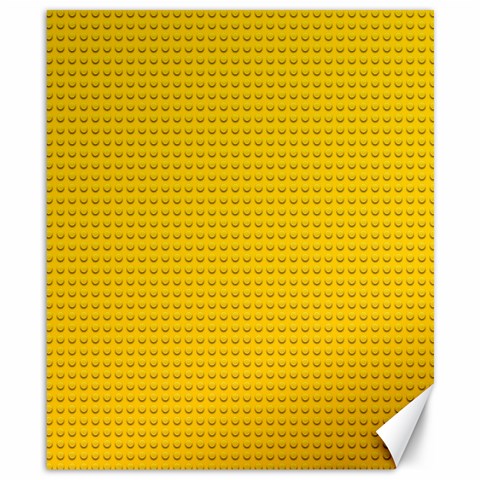 Yellow Lego Texture, Macro, Yellow Dots Background Canvas 8  x 10  from ArtsNow.com 8.15 x9.66  Canvas - 1