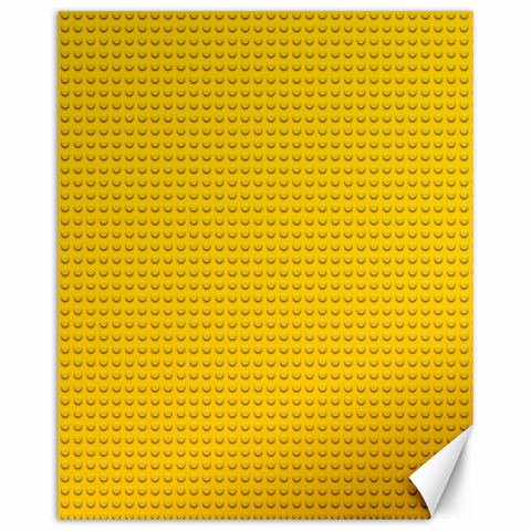 Yellow Lego Texture, Macro, Yellow Dots Background Canvas 16  x 20  from ArtsNow.com 15.75 x19.29  Canvas - 1