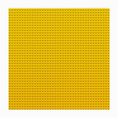 Yellow Lego Texture, Macro, Yellow Dots Background Medium Glasses Cloth (2 Sides) from ArtsNow.com Back