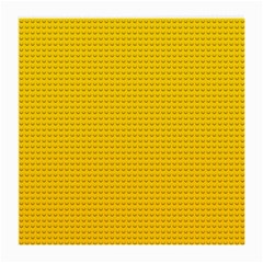 Yellow Lego Texture, Macro, Yellow Dots Background Medium Glasses Cloth (2 Sides) from ArtsNow.com Back