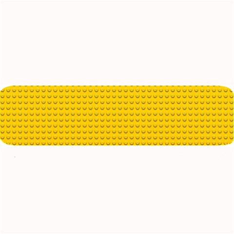 Yellow Lego Texture, Macro, Yellow Dots Background Large Bar Mat from ArtsNow.com 32 x8.5  Bar Mat