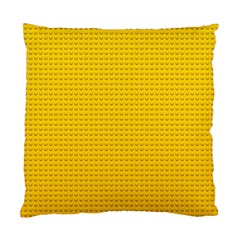 Yellow Lego Texture, Macro, Yellow Dots Background Standard Cushion Case (Two Sides) from ArtsNow.com Front