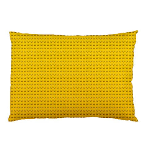 Yellow Lego Texture, Macro, Yellow Dots Background Pillow Case from ArtsNow.com 26.62 x18.9  Pillow Case