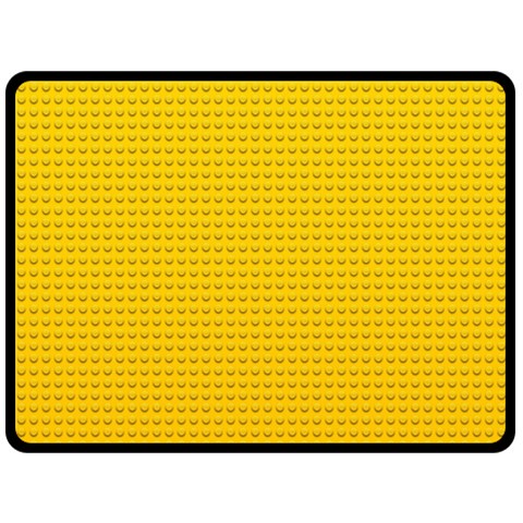 Yellow Lego Texture, Macro, Yellow Dots Background Fleece Blanket (Large) from ArtsNow.com 80 x60  Blanket Front