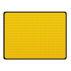 Yellow Lego Texture, Macro, Yellow Dots Background Two Sides Fleece Blanket (Small) from ArtsNow.com 45 x34  Blanket Back