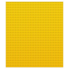 Yellow Lego Texture, Macro, Yellow Dots Background Drawstring Pouch (Small) from ArtsNow.com Front