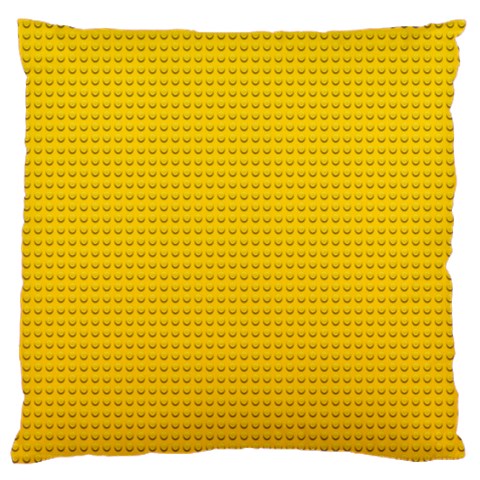 Yellow Lego Texture, Macro, Yellow Dots Background Standard Premium Plush Fleece Cushion Case (Two Sides) from ArtsNow.com Back