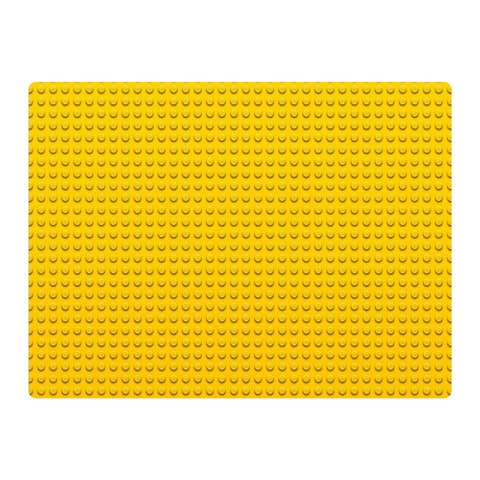 Yellow Lego Texture, Macro, Yellow Dots Background Two Sides Premium Plush Fleece Blanket (Mini) from ArtsNow.com 35 x27  Blanket Front