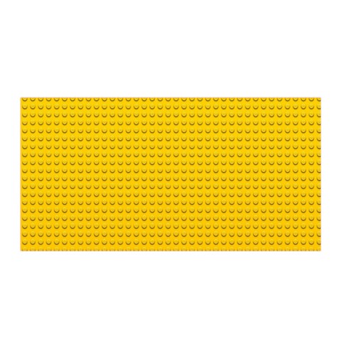 Yellow Lego Texture, Macro, Yellow Dots Background Satin Wrap 35  x 70  from ArtsNow.com Front