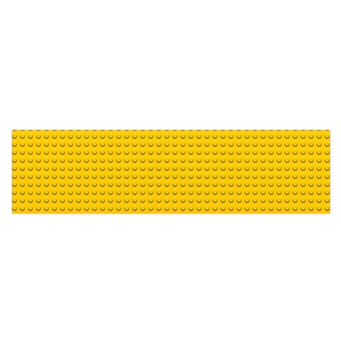 Yellow Lego Texture, Macro, Yellow Dots Background Oblong Satin Scarf (16  x 60 ) from ArtsNow.com Front