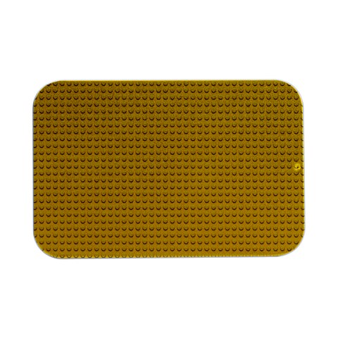 Yellow Lego Texture, Macro, Yellow Dots Background Open Lid Metal Box (Silver)   from ArtsNow.com Front