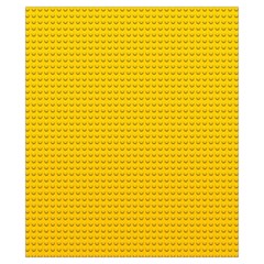 Yellow Lego Texture, Macro, Yellow Dots Background Drawstring Pouch (XS) from ArtsNow.com Front