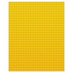 Yellow Lego Texture, Macro, Yellow Dots Background Drawstring Pouch (XL) from ArtsNow.com Front