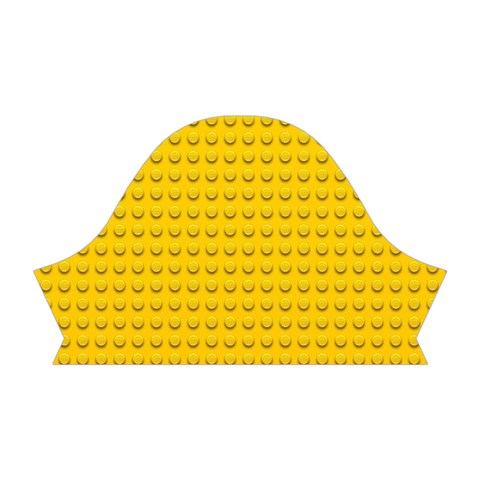 Yellow Lego Texture, Macro, Yellow Dots Background Short Sleeve V Right Sleeve