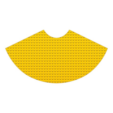 Yellow Lego Texture, Macro, Yellow Dots Background Midi Sleeveless Dress from ArtsNow.com Skirt Back