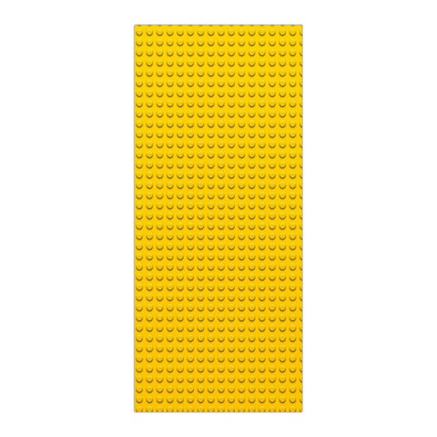 Yellow Lego Texture, Macro, Yellow Dots Background Pleated Skirt from ArtsNow.com Front Pleats