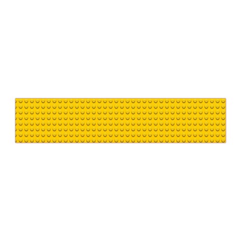 Yellow Lego Texture, Macro, Yellow Dots Background Pleated Skirt from ArtsNow.com Waist Band