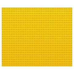 Yellow Lego Texture, Macro, Yellow Dots Background Medium Tote Bag from ArtsNow.com Front