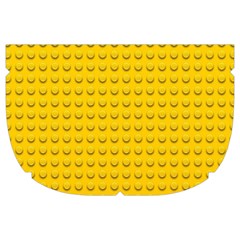 Yellow Lego Texture, Macro, Yellow Dots Background Make Up Case (Large) from ArtsNow.com Side Right