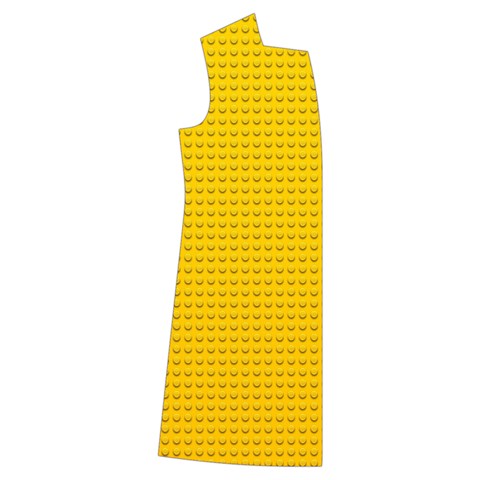 Yellow Lego Texture, Macro, Yellow Dots Background Kids  Long Sleeve Velvet Lounge Robe from ArtsNow.com Front Right