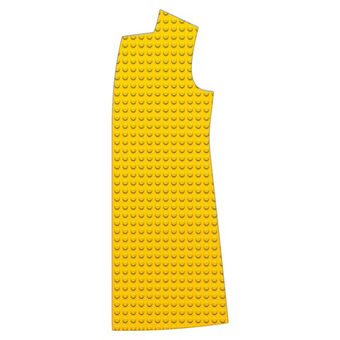 Yellow Lego Texture, Macro, Yellow Dots Background Kids  Long Sleeve Velvet Lounge Robe from ArtsNow.com Front Left