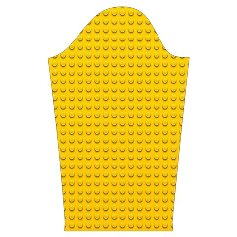 Yellow Lego Texture, Macro, Yellow Dots Background Kids  Long Sleeve Velvet Lounge Robe from ArtsNow.com Sleeve Right