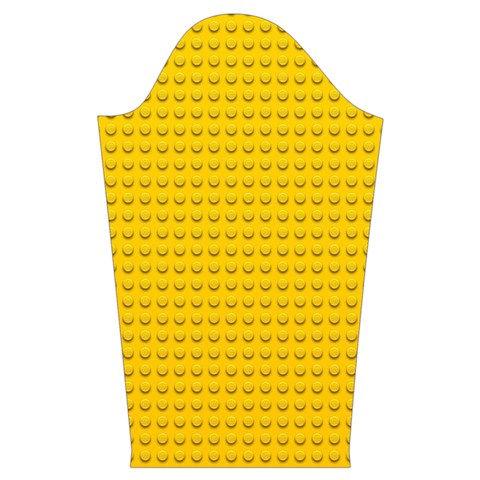 Yellow Lego Texture, Macro, Yellow Dots Background Kids  Long Sleeve Velvet Lounge Robe from ArtsNow.com Sleeve Left