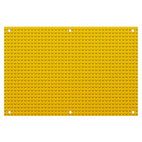 Yellow Lego Texture, Macro, Yellow Dots Background Banner and Sign 6  x 4  from ArtsNow.com Front