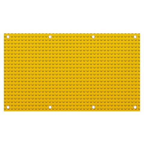 Yellow Lego Texture, Macro, Yellow Dots Background Banner and Sign 7  x 4  from ArtsNow.com Front